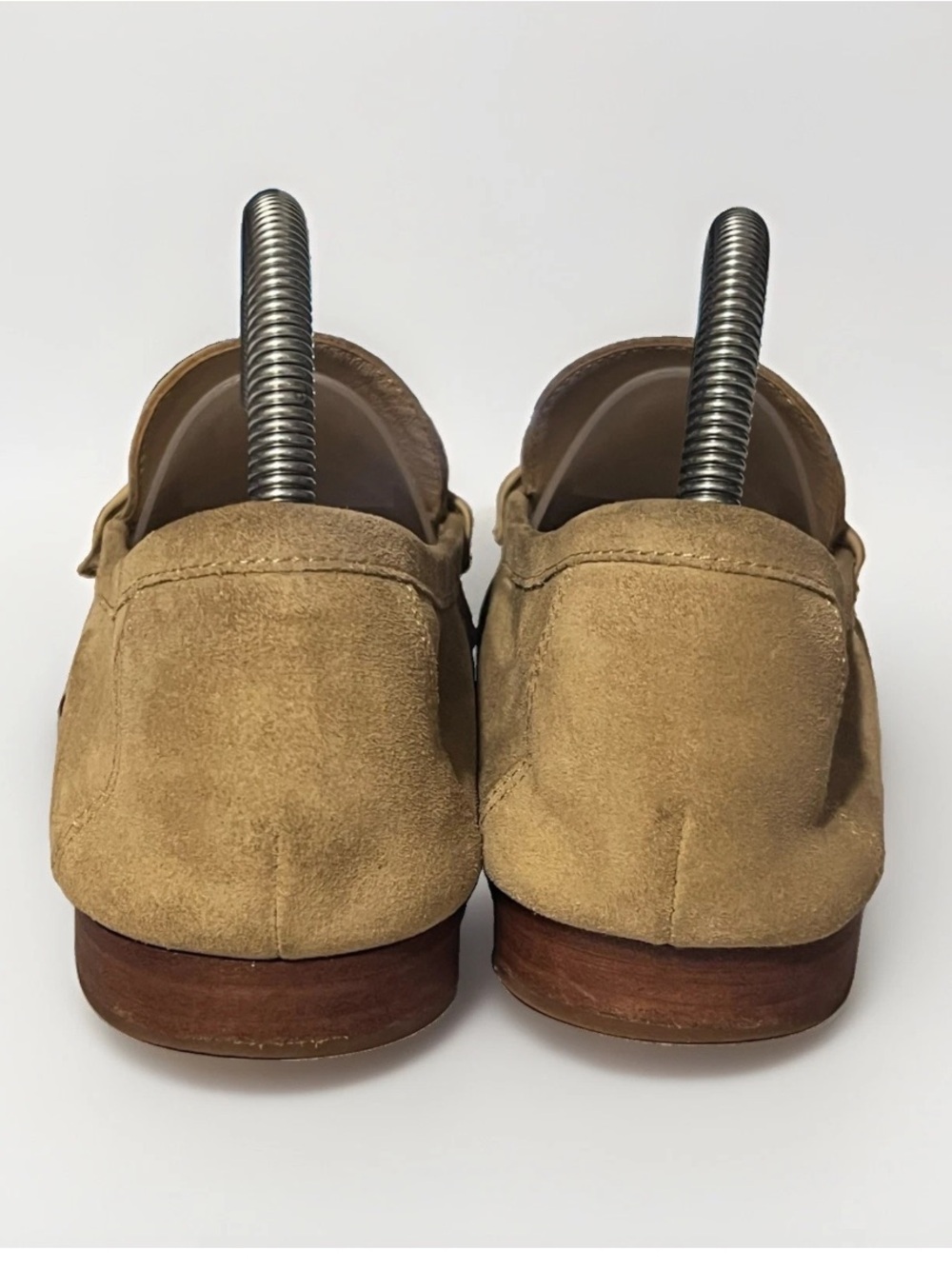 Veronica Beard Penny Flats Suede Loafer Sand Beige 8.5 - Picture 6 of 11